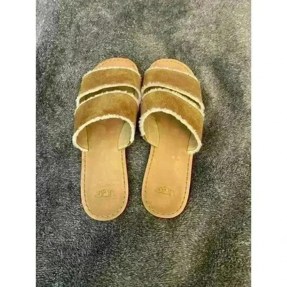 UGG Tan Suede Sandals - Picture 2 of 4